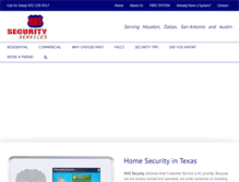 Tablet Screenshot of hhssecurity.com